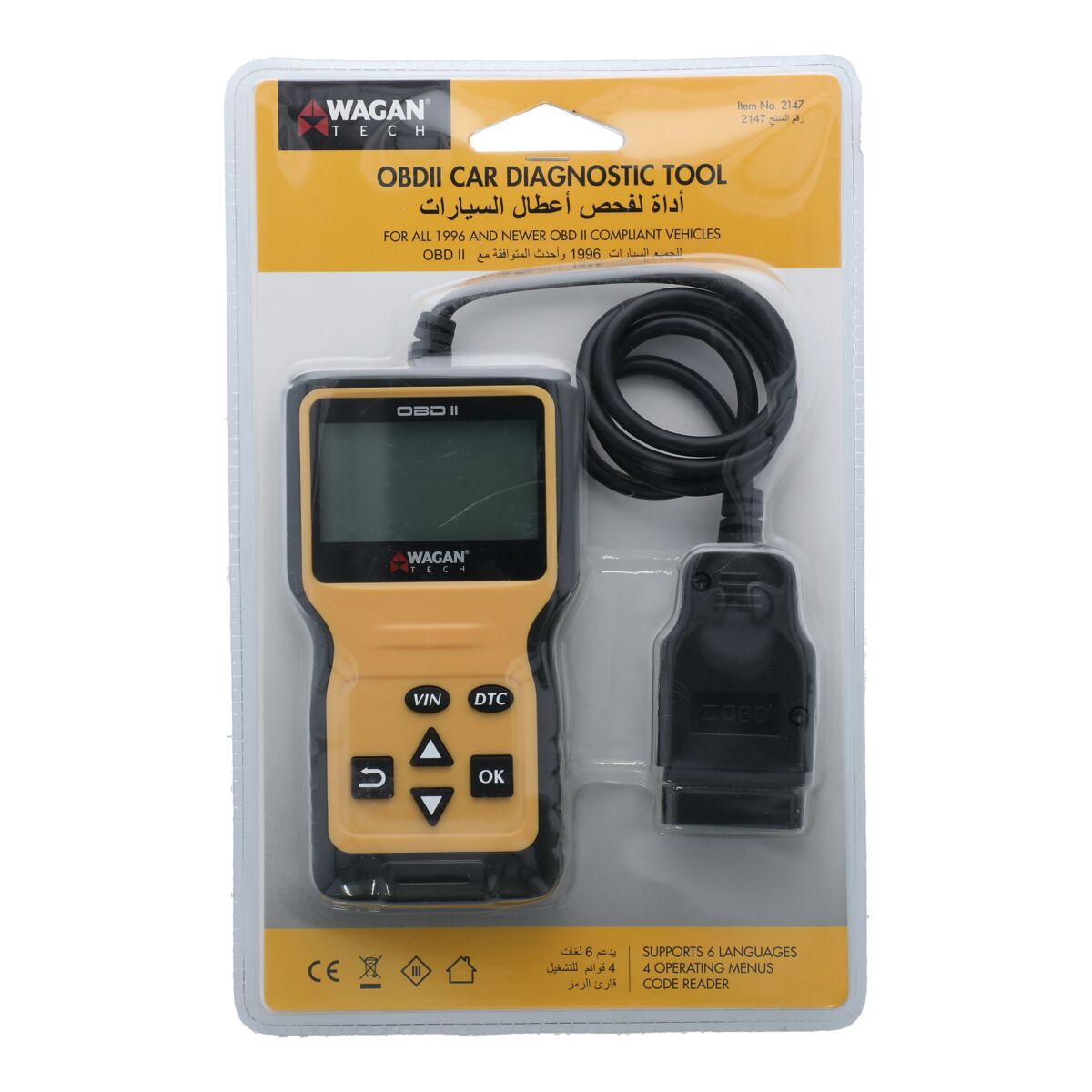 Wagan Tech 2147 OBDII Car Diagnostic Tool Auto Electronics Auto